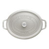 Cast Iron, 7 qt, Oval, Dutch Oven, White Truffle - Factory Second, small 3
