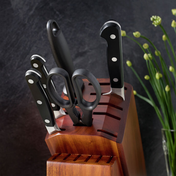 Pro, 7-pc, Knife block set, Acacia, large 3