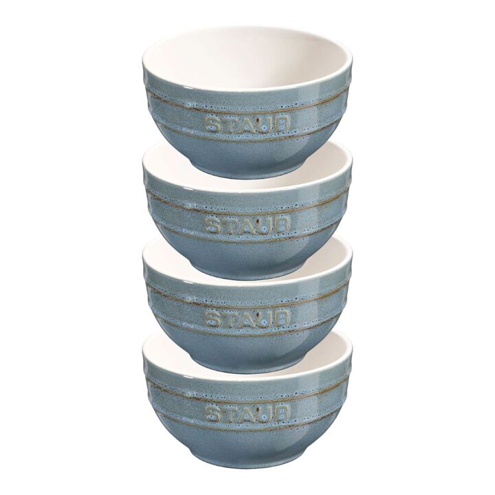 Ceramique, Kommenset 12cm / 4-delig, Antiek turquoise, large 1