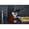 FOUR STAR, 7-pcs, Knife block set, brown, small 12