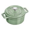 La Cocotte, Mini cocotte 10 cm, redondo, Verde seco, Ferro fundido, small 1
