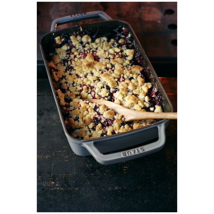 Specialities, 3.25 l cast iron rectangular roasting and baking pan, graphite-grey, large 3