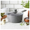 Parma Plus,  aluminum round Sauce pan with lid, grey, small 5