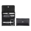 Classic Inox, 3-pc, Leather Snap Fastener Case, Matte Black, small 1