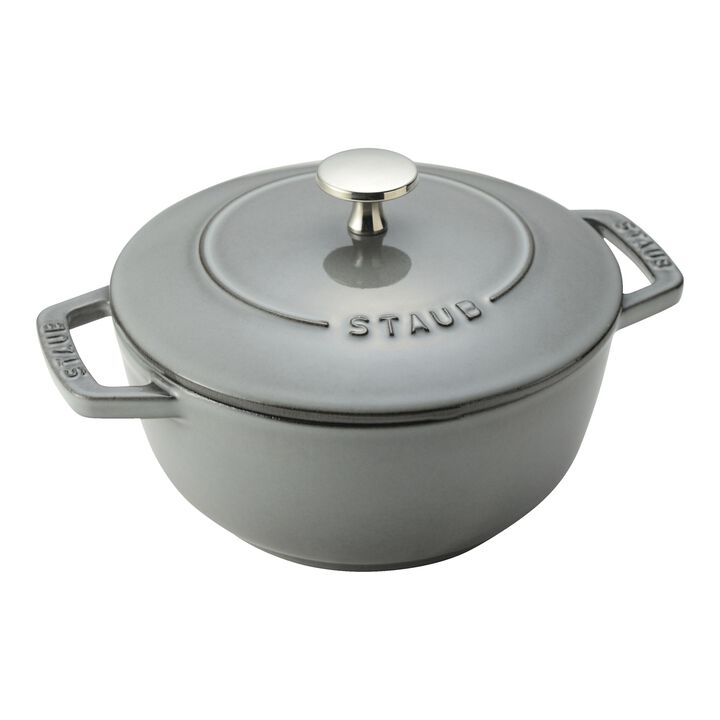 鋳物ホーロー鍋, Wa-NABE・フレンチオーブン 18 cm, 鋳鉄, large 1