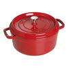 Cast Iron, 4 qt, Round, Dutch Oven, Cherry, small 1