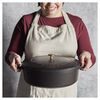 Cast Iron, 6.25 qt, Wide Oval Dutch Oven, Matte Black, small 8