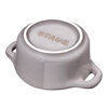 Ceramique, Mini cocotte rotonda - 10 cm, grigio antico, small 3