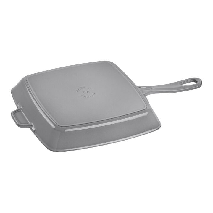 Grill Pans, 26 cm square Cast iron American grill graphite-grey, large 2