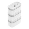 Fresh & Save, Vakuum Lunchbox Set, 3-tlg. / S, Semitransparent-Grau, Kunststoff, small 1