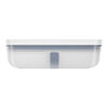 Fresh & Save, Vacu&uuml;m brooddoos L plat, Kunststof, semitransparan-La-Mer blauw, small 3