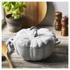 Cast Iron, 3.5 qt, Pumpkin, Dutch Oven With Stainless Steel Knob, Pure White, small 6