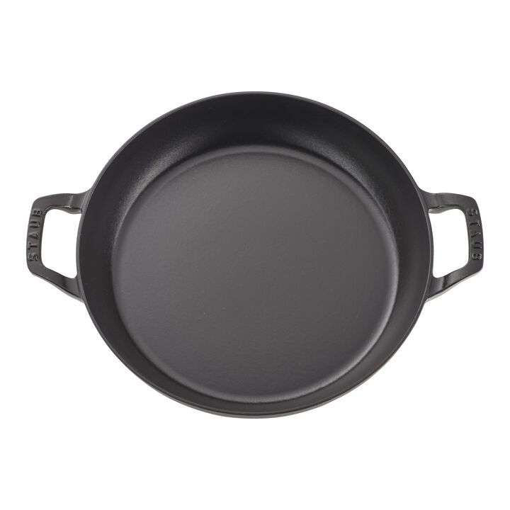 Cast Iron, 3.5 qt, Braiser With Glass Lid, Matte Black, large 3