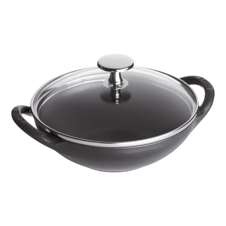Cast Iron, 6.5-inch, Baby Wok, Matte Black, large 1