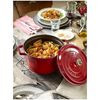 La Cocotte, 4.75 l cast iron round Tall cocotte, cherry, small 2