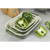 Ceramique, 14 x 11 cm rectangular ceramic Oven dish basil-green, small 3