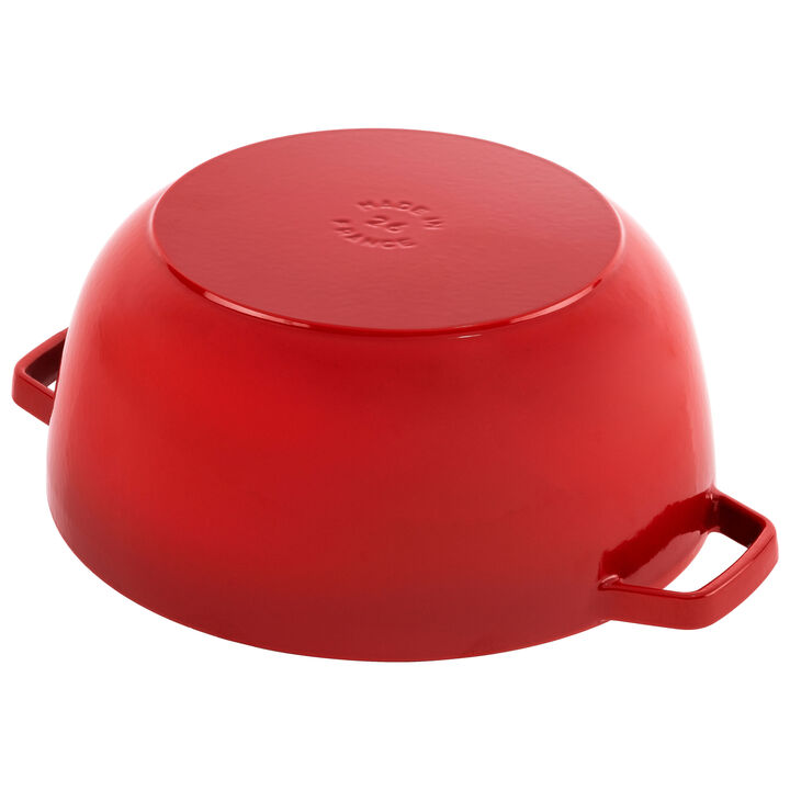 Cast Iron - Specialty Shaped Cocottes, 3.75 qt, Essential French Oven, Cherry - Factory Second, large 3