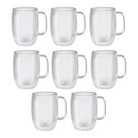 8 Piece, Latte Mug Set - Value Pack, transparent