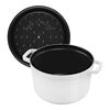 Cast Iron, 5 qt, Round, Dutch Oven Deep, Pure White - Factory Second, small 4