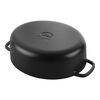 Bellamonte, Cocotte ovale - 29 cm, nero, small 8