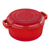 Braisers, 6 l cast iron round Braise + grill, cherry, small 5