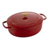 Bellamonte, Cocotte 29 cm, oval, Rot, Gusseisen, small 1