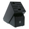 Storage, Rubberwood, TWIN Black Knife Block Empty, small 1