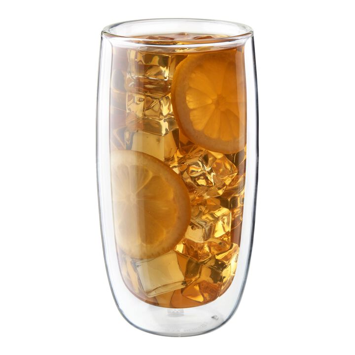 Sorrento Double Wall Glassware, 16-oz / 2-pc  Beverage Glass Set, large 1