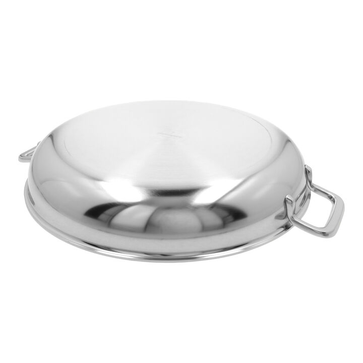 Multifunction 7, 32 cm / 12.5 inch 18/10 Stainless Steel Frying pan with 2 handles, large 2