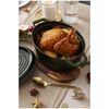 Cast Iron, 5.75 qt, Oval, Dutch Oven, Basil, small 5