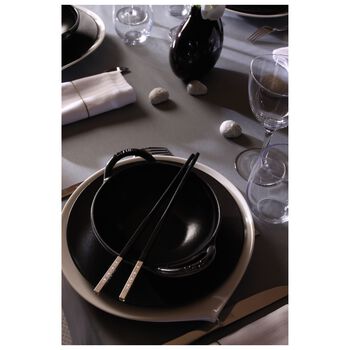 Wok Tava | d&ouml;k&uuml;m demir | Siyah | 16 cm,,large 5