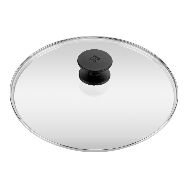 Terreno Plus, Sauteuse avec couvercle en verre, 28 cm, Aluminium, Revêtement antiadhésif en céramique renforcée en titane, large 3