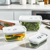 Fresh & Save, S/M/L / 3-pc, Vacuum Container Set, Glass, Grey, small 2
