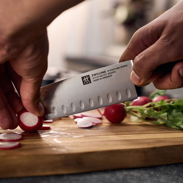 Four Star, Santoku 7 inch, hollow edge, large 4
