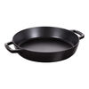 Cast Iron, 13-inch, Double Handle Fry Pan, Matte Black, small 1