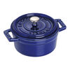 Cast Iron, 0.25 qt, Mini Round Dutch Oven, Dark Blue, small 1