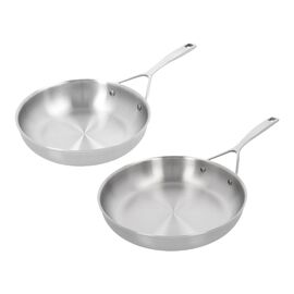 Bakpannenset roestvrijstaal, 2-delig, 24 & 28 cm