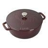 La Cocotte, 3.6 l cast iron round French oven rooster, grenadine-red, small 8