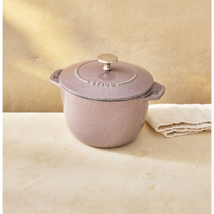 Cast Iron, 1.5 qt, Petite French Oven, Lilac, large 2