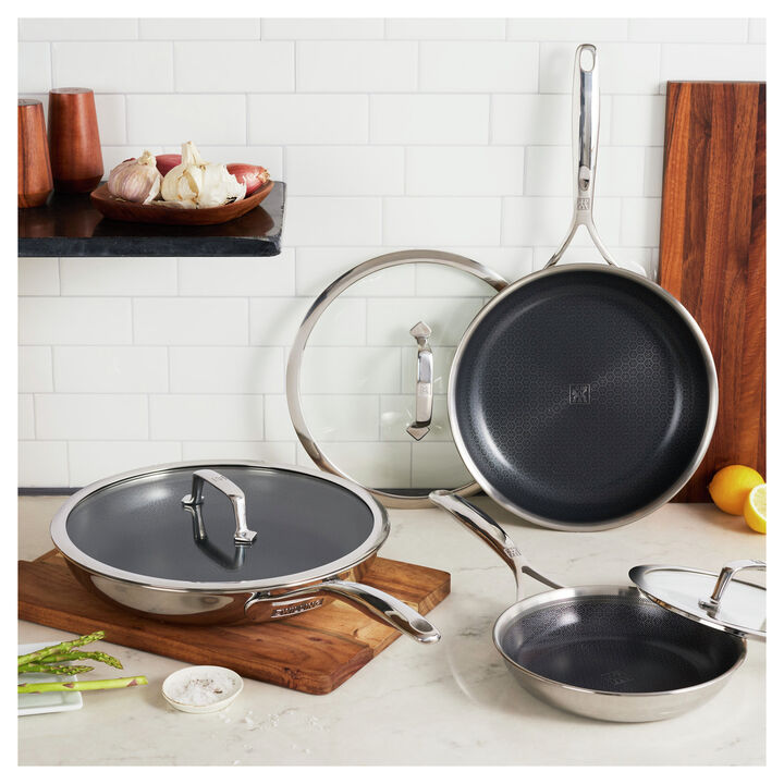 Peak, 6-pc, Ceramic Hybrid Frying Pan Set, large 2