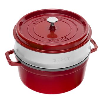 D&ouml;k&uuml;m Tencere Buharlı Pişirici ile | Kiraz | 26 cm | 5,25 l | yuvarlak,,large 1