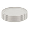 Dining Line, Tellerset, 6-tlg. / 22 cm, Weisser Tr&uuml;ffel, Keramik, small 1