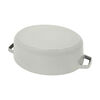 Cast Iron, 6.25 qt, Wide Oval Dutch Oven, White Truffle, small 5