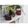 Cast Iron - Minis, 0.25 qt, Mini Round Cocotte, Grenadine - Visual Imperfections, small 6