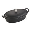 Ceramique,  ceramic Special shape bakeware, black, small 1