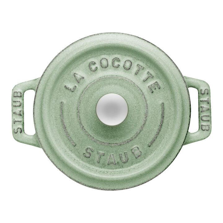 La Cocotte, Mini Cocotte 10 cm, Rund, Salvie, Støbejern, large 4