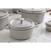 Cast Iron - Round Cocottes, 2.75 qt, Round, Cocotte, White Truffle - Visual Imperfections, small 9