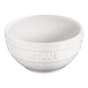 Ceramique, 14 cm ceramic round Bowl, white, small 2