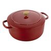 Bellamonte, Cocotte rotonda - 28 cm, rosso, small 1