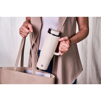 Thermo Straw Tumbler, 900 ml, paslanmaz &ccedil;elik, A&ccedil;ık Bej,,large 7
